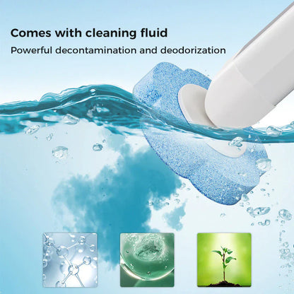 Merry Chrismas🎅Disposable Toilet Brush Set – with Built-In Cleaner & 54 Refills