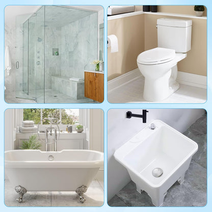 Merry Chrismas🎅Disposable Toilet Brush Set – with Built-In Cleaner & 54 Refills