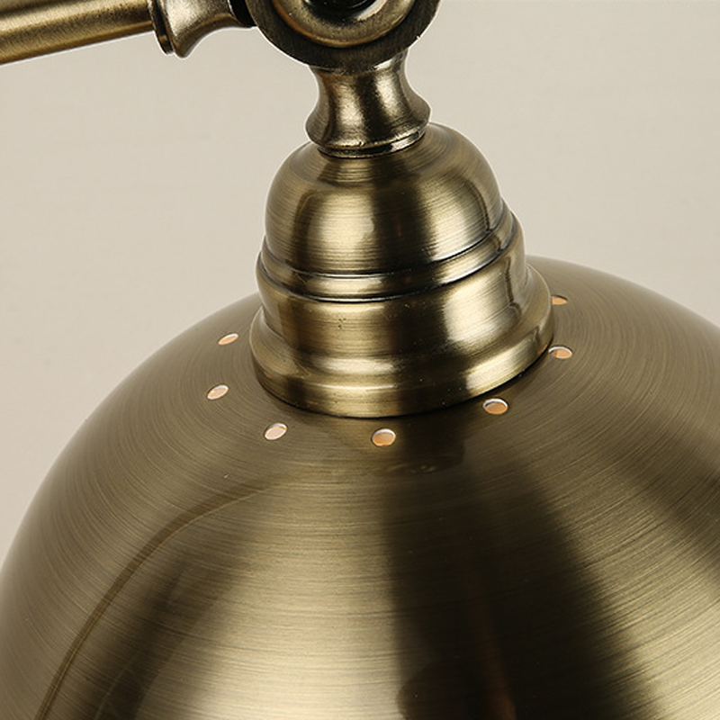 20'' Antique Metallic LED Desk Lamp with Adjustable Gooseneck for Task Lighting